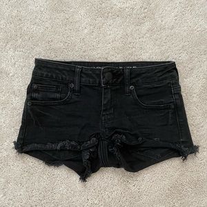 Black American Eagle Jean Shorts